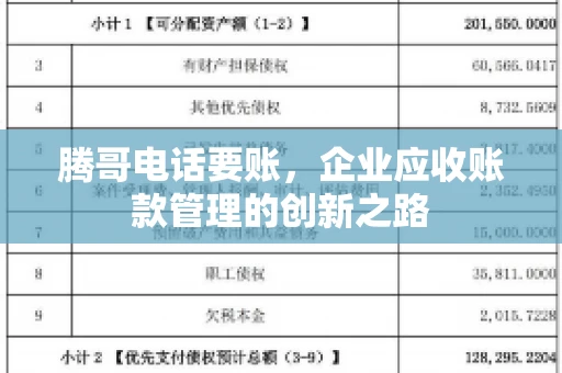 腾哥电话要账，企业应收账款管理的创新之路