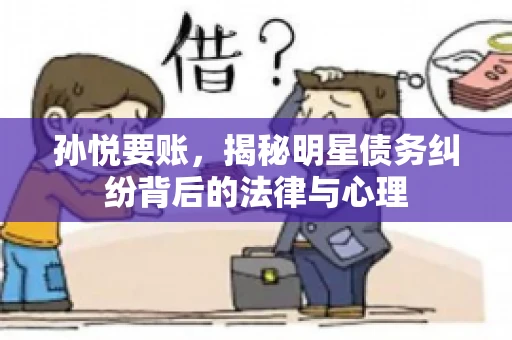 孙悦要账，揭秘明星债务纠纷背后的法律与心理