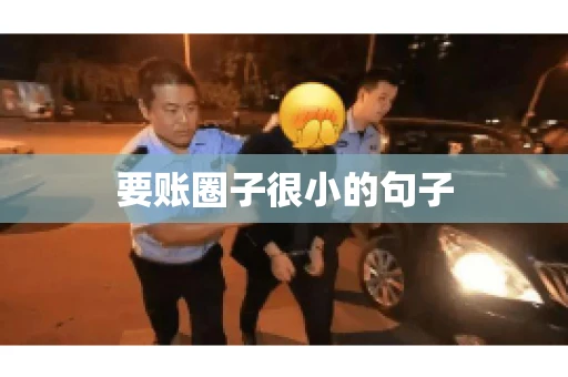 要账圈子很小的句子