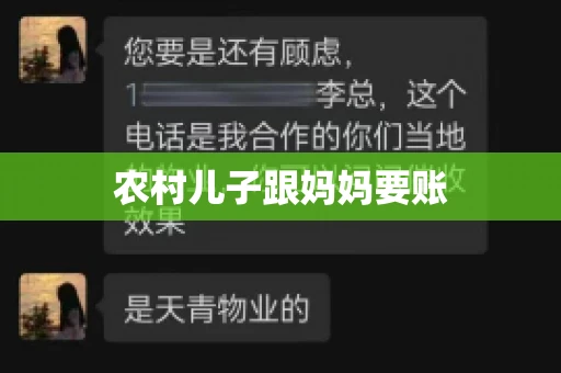 农村儿子跟妈妈要账