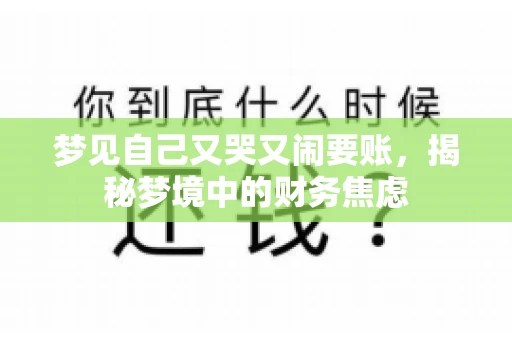 梦见自己又哭又闹要账，揭秘梦境中的财务焦虑