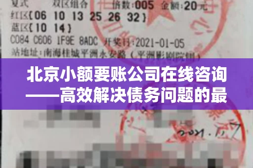 北京小额要账公司在线咨询——高效解决债务问题的最佳途径