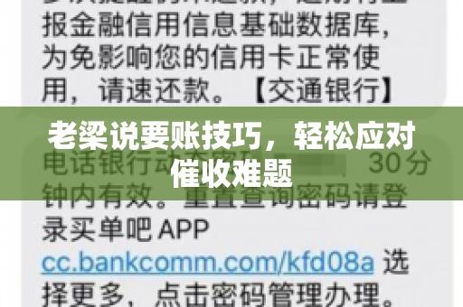 老梁说要账技巧,轻松应对催收难题 老梁说要账技巧,轻松应对催收难题