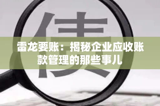 雷龙要账：揭秘企业应收账款管理的那些事儿