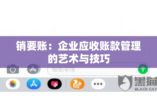 销要账:企业应收账款管理的艺术与技巧 销要账:企业应收账款管理的艺术与技巧