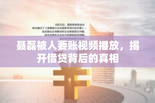 聂磊被人要账视频播放,揭开借贷背后的真相 聂磊被人要账视频播放,揭开借贷背后的真相