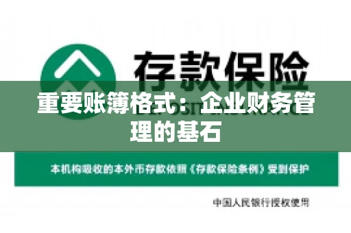 重要账簿格式：企业财务管理的基石