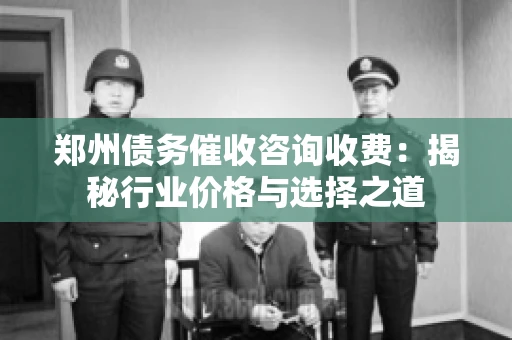 郑州债务催收咨询收费：揭秘行业价格与选择之道