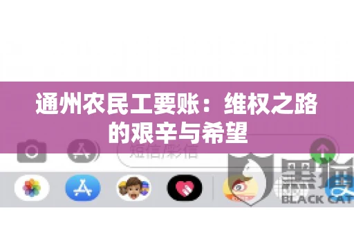 通州农民工要账：维权之路的艰辛与希望