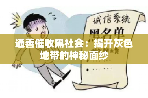 通善催收黑社会：揭开灰色地带的神秘面纱