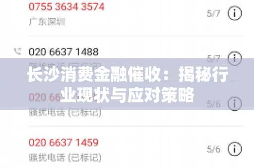 长沙消费金融催收：揭秘行业现状与应对策略