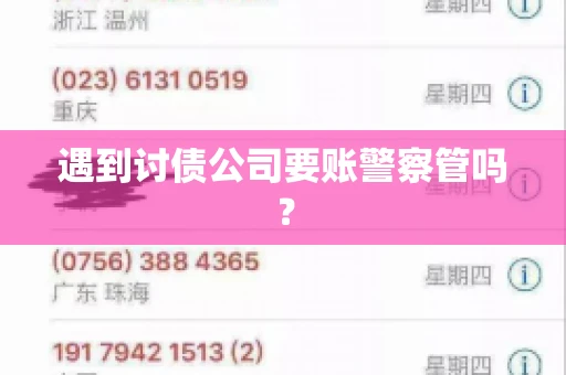 遇到讨债公司要账警察管吗？